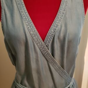 Gap denim wrap dress